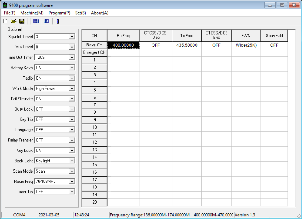 Program 9100 